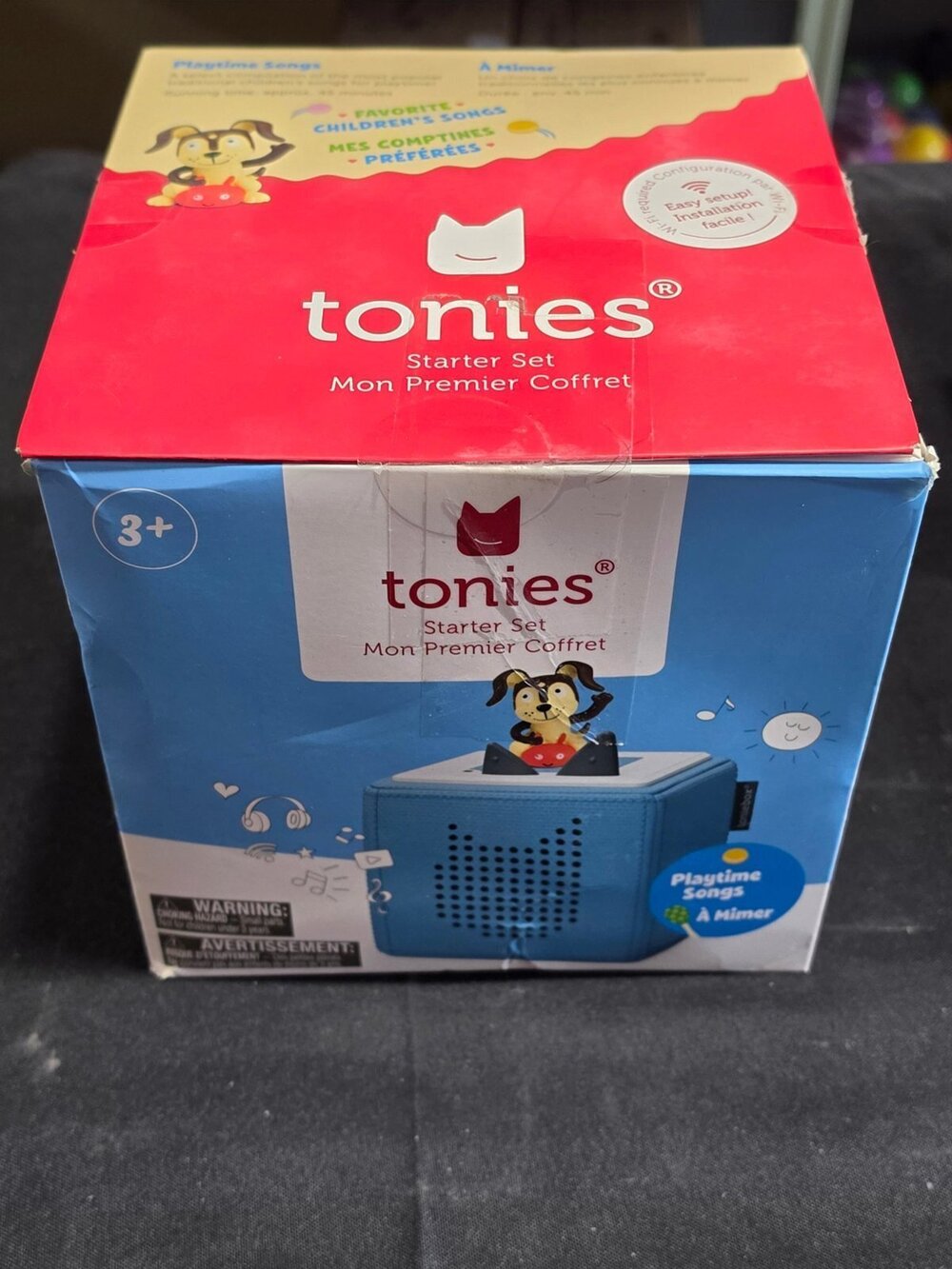 Tonies Toniebox Starter Set Blue + Playtime Songs Tonie Figure